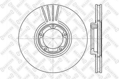 Stellox 6020-2531V-SX тормозной диск на FORD TRANSIT c бортовой платформой/ходовая часть (E_ _)