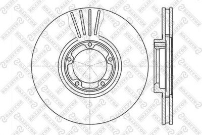 Stellox 6020-2532V-SX тормозной диск на FORD TRANSIT c бортовой платформой/ходовая часть (E_ _)