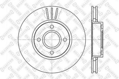 Stellox 6020-2542V-SX тормозной диск на FORD SCORPIO I (GAE, GGE)