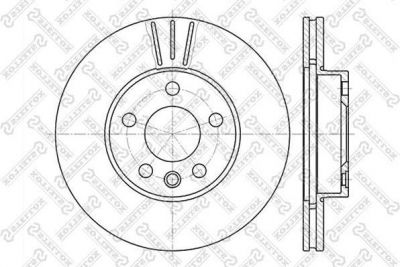 Stellox 6020-2545V-SX тормозной диск на SEAT ALHAMBRA (7V8, 7V9)