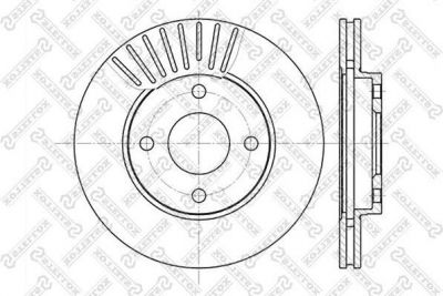 Stellox 6020-2549V-SX тормозной диск на FORD FIESTA фургон (JV_)