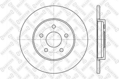 Stellox 6020-2551-SX тормозной диск на FORD MONDEO III (B5Y)