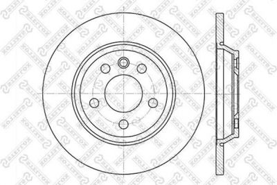 Stellox 6020-2552-SX тормозной диск на SEAT ALHAMBRA (7V8, 7V9)