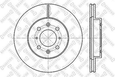 Stellox 6020-2614V-SX тормозной диск на HONDA CIVIC VII седан (ES)