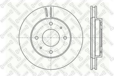 Stellox 6020-3010V-SX тормозной диск на MITSUBISHI CARISMA седан (DA_)