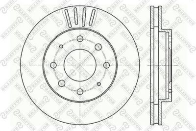 Stellox 6020-3025V-SX тормозной диск на VOLVO V40 универсал (VW)