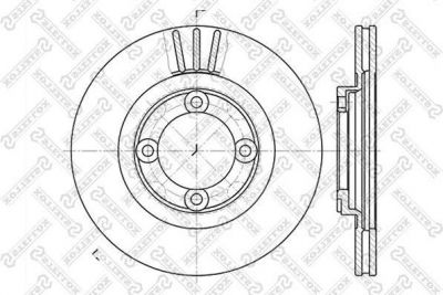 Stellox 6020-3219V-SX тормозной диск на MAZDA 626 III Hatchback (GD)