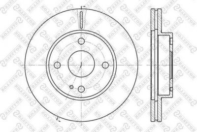 Stellox 6020-3232V-SX тормозной диск на MAZDA 323 C IV (BG)