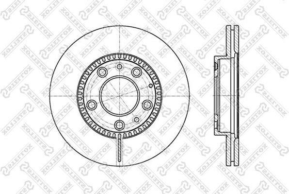 Stellox 6020-3241V-SX тормозной диск на MAZDA 626 V Hatchback (GF)