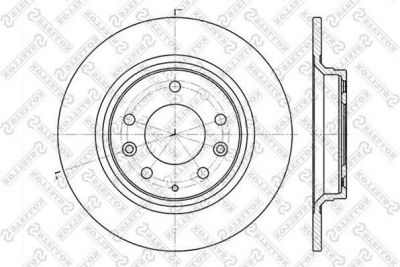 Stellox 6020-3246-SX тормозной диск на MAZDA 6 (GH)