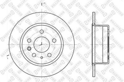 Stellox 6020-3305-SX тормозной диск на MERCEDES-BENZ S-CLASS (W126)