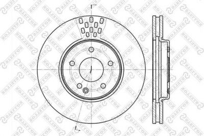 Stellox 6020-3332V-SX тормозной диск на MERCEDES-BENZ C-CLASS универсал (S202)