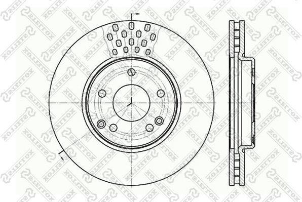 Stellox 6020-3341V-SX тормозной диск на MERCEDES-BENZ CLK (C208)