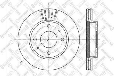 Stellox 6020-3411V-SX тормозной диск на HYUNDAI LANTRA II Wagon (J-2)