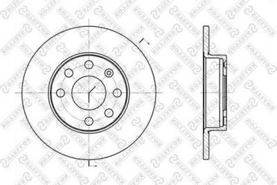 Stellox 6020-3605-SX тормозной диск на OPEL KADETT E Наклонная задняя часть (33_, 34_, 43_, 44_)