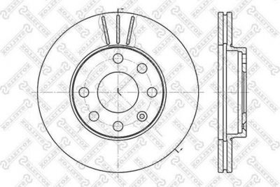 Stellox 6020-3608V-SX тормозной диск на OPEL KADETT E фургон (37_, 47_)