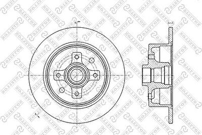 Stellox 6020-3616-SX тормозной диск на OPEL VECTRA A (86_, 87_)