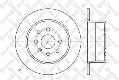 Stellox 6020-3619-SX тормозной диск на OPEL CALIBRA A (85_)