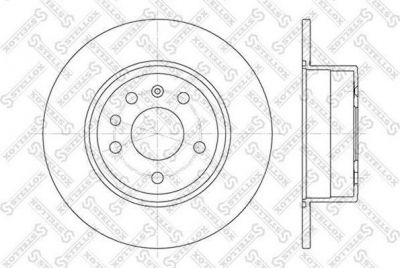 Stellox 6020-3624-SX тормозной диск на OPEL VECTRA B (36_)