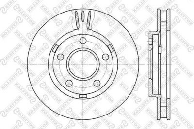 Stellox 6020-3634V-SX тормозной диск на PONTIAC TRANS SPORT