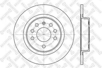 Stellox 6020-3646-SX тормозной диск на SAAB 9-3 (YS3F)