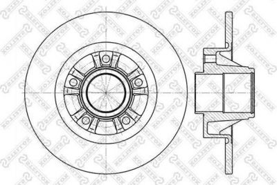 Stellox 6020-3658-SX тормозной диск на OPEL VIVARO фургон (F7)