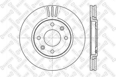 Stellox 6020-3719V-SX тормозной диск на PEUGEOT 406 Break (8E/F)