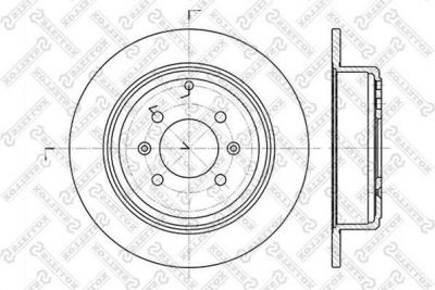 Stellox 6020-3721-SX тормозной диск на PEUGEOT 406 Break (8E/F)
