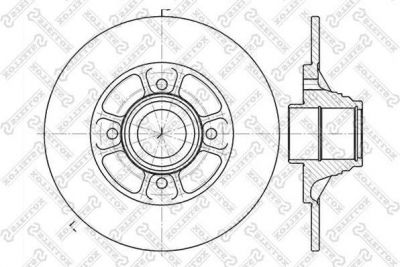 Stellox 6020-3918-SX тормозной диск на HONDA ACCORD VI (CG, CK)