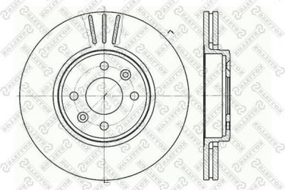 Stellox 6020-3919V-SX тормозной диск на RENAULT MEGANE I Cabriolet (EA0/1_)