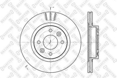 Stellox 6020-3922V-SX тормозной диск на RENAULT 25 (B29_)