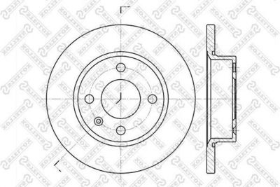 Stellox 6020-4305-SX тормозной диск на SKODA FELICIA I Fun (797)