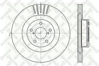 Stellox 6020-4412V-SX тормозной диск на SUBARU OUTBACK (BE, BH)