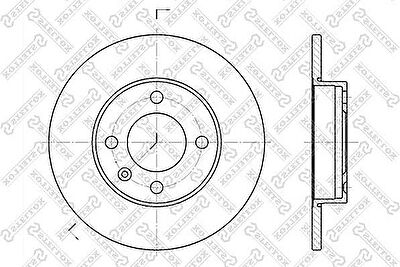 Stellox 6020-4704-SX тормозной диск на SEAT IBIZA II (6K1)