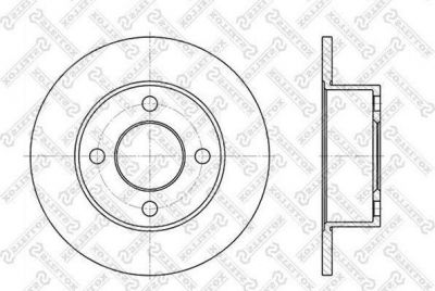 Stellox 6020-4723-SX тормозной диск на AUDI 80 Avant (8C, B4)