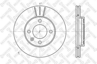 Stellox 6020-4724V-SX тормозной диск на AUDI 80 (81, 85, B2)