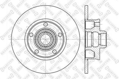 Stellox 6020-4736-SX тормозной диск на VW PASSAT Variant (3A5, 35I)