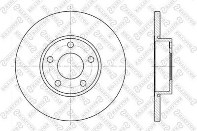 Stellox 6020-4742-SX тормозной диск на AUDI A4 Avant (8D5, B5)