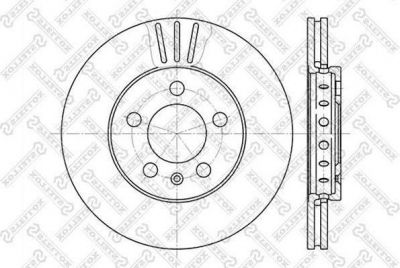 Stellox 6020-4758V-SX тормозной диск на SKODA OCTAVIA (1U2)