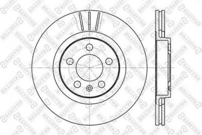 Stellox 6020-4759V-SX тормозной диск на SKODA OCTAVIA Combi (1U5)