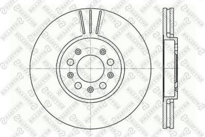 Stellox 6020-4760V-SX тормозной диск на SKODA ROOMSTER Praktik (5J)