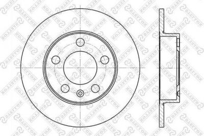 Stellox 6020-4761-SX тормозной диск на SKODA OCTAVIA (1U2)