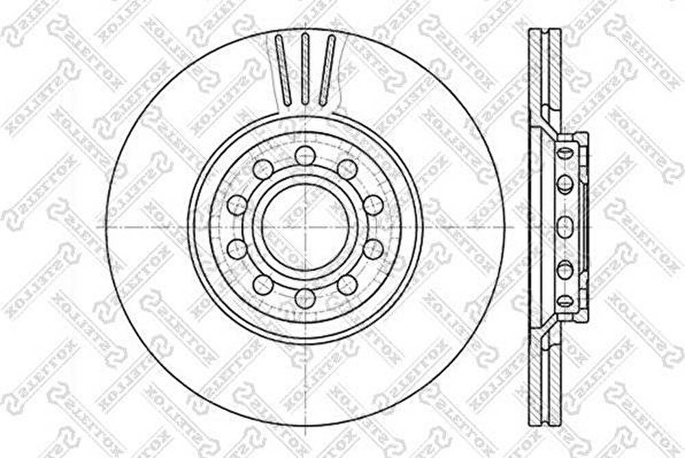 Stellox 6020-4773V-SX тормозной диск на VW PASSAT Variant (3B6)