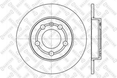 Stellox 6020-4779-SX тормозной диск на VW GOLF IV (1J1)