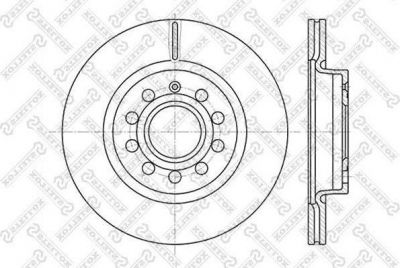 Stellox 6020-4787V-SX тормозной диск на SKODA OCTAVIA Combi (1Z5)