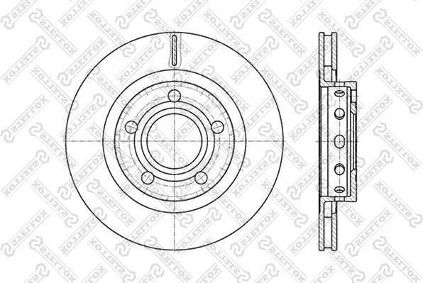 Stellox 6020-4798V-SX тормозной диск на MERCEDES-BENZ T2/LN1 фургон/универсал