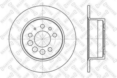Stellox 6020-4807-SX тормозной диск на VOLVO 240 Kombi (P245)