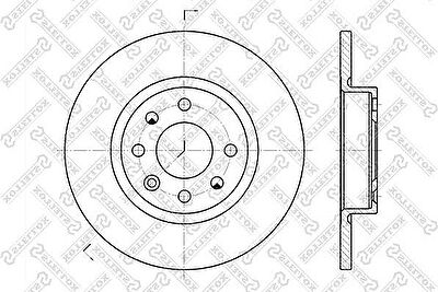 Stellox 6020-4823-SX тормозной диск на VOLVO 460 L (464)