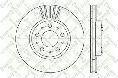 Stellox 6020-4832V-SX тормозной диск на VOLVO 960 II универсал (965)