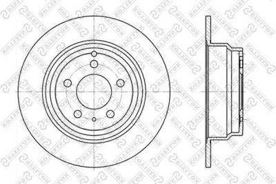 Stellox 6020-4833-SX тормозной диск на VOLVO C70 I купе